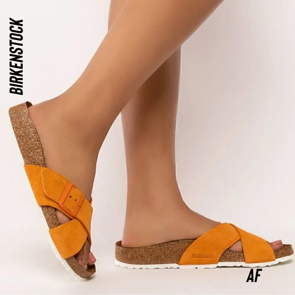 BIRKENSTOCK SIENNA SOFT FOOTBED IN RUSSET NEW SIZE 40